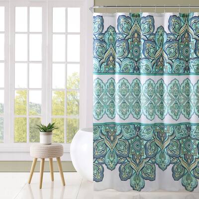 VCNY Home Pandora Printed Bohemian Shower Curtain