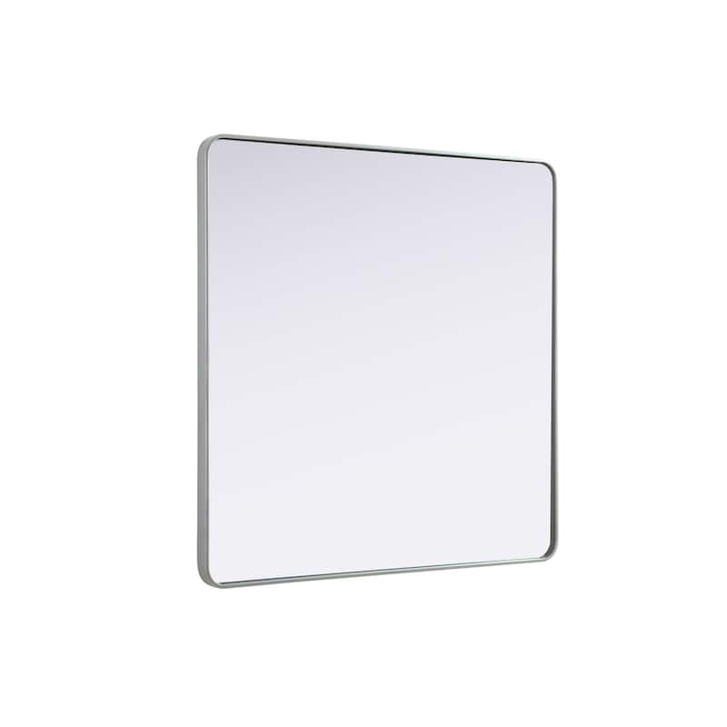 Elegant Lighting MR8A4848 Remy 48" Square Flat Medium Density - Silver