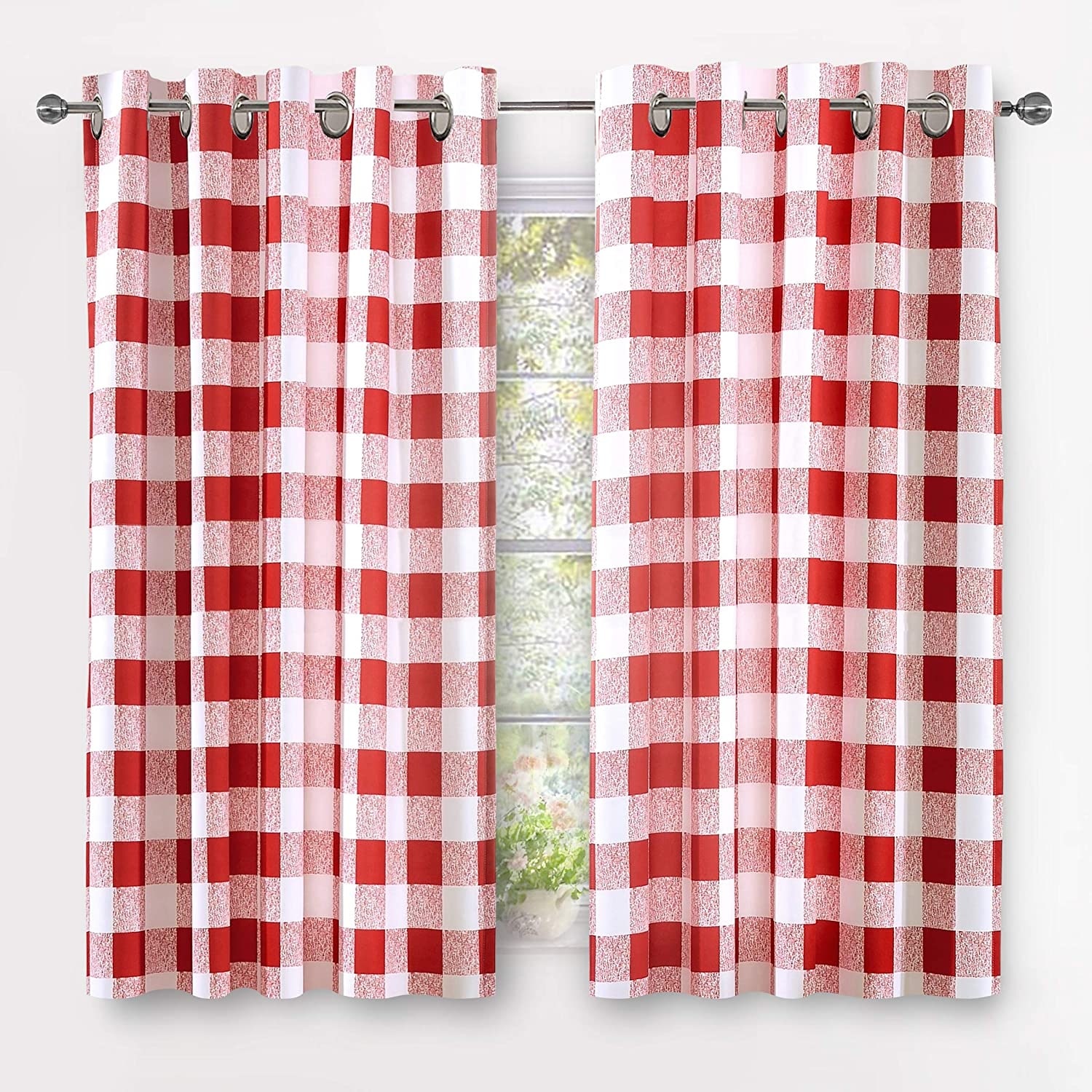 52x52In Valentine's Day Pink Hearts with Gnomes Blackout Window Curtains Thermal Insulated Drapes Buffalo Checker Border Window Panel Grommet Darkening Treatments for Living Room Bedroom Bathroom 52x52In Valentine's Day Pink Hearts with Gnomes Blackout Window Curtains Thermal Insulated Drapes Buffalo Checker Border Window Panel Grommet Darkening Treatments for Living Room Bedroom Bathroom