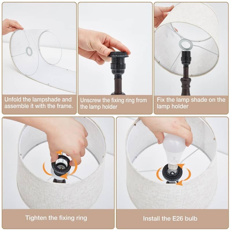 Lamps for Bedrooms Set of 2, Touch Bedside Table Lamp with USB Ports