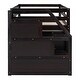 preview thumbnail 29 of 49, Twin Loft Bed with Desk, Drawers & Storage Stairs
