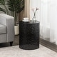 preview thumbnail 4 of 14, Adeco Set of 2 Round Nesting Side End Tables Set for Bedroom