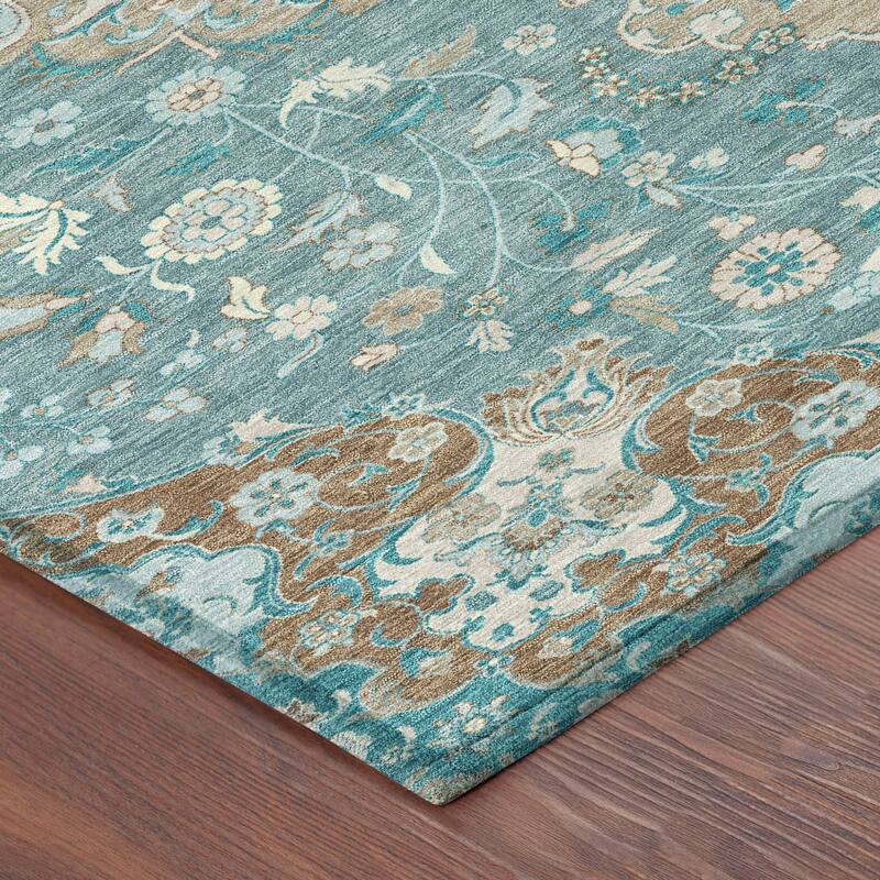 Machine Washable Indoor/ Outdoor Global Eckley Chantille Rug
