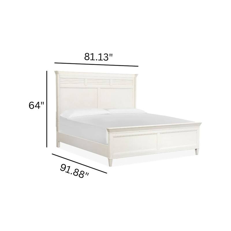 Salt Life Home Echo Isles Sea Pearl and Driftwood Classic Panel Bed