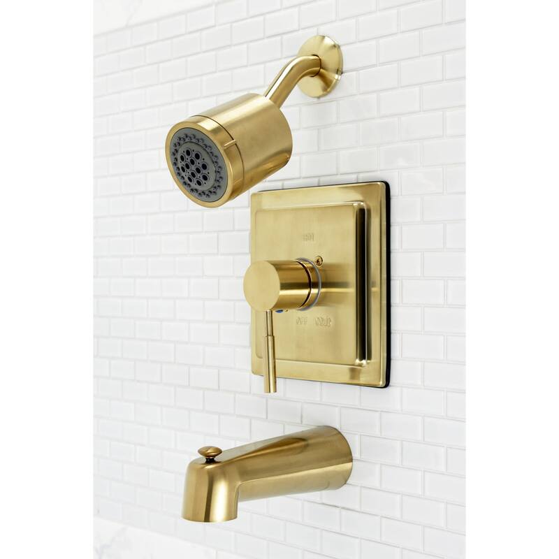 Kingston Brass KB465.DL Concord Tub and Shower Trim Package with 1.8