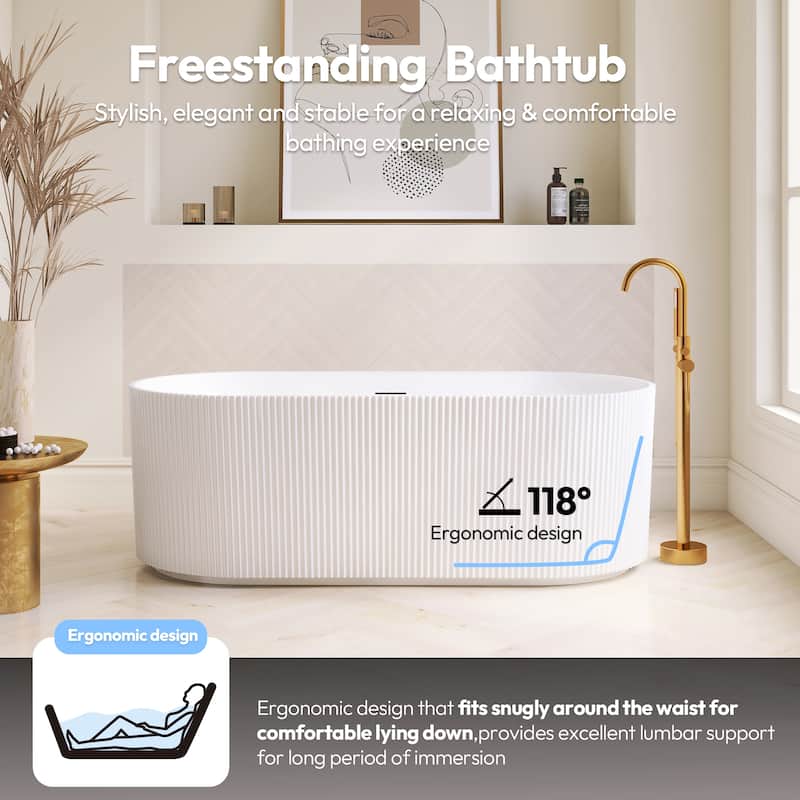 Linyi Freestanding Acrylic Soaking Bathtub