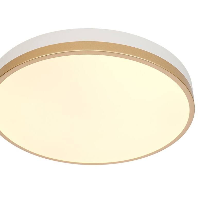 Minimalist Round Dimmable LED Flush Mount Light 5 CCT, 28W 15.7in