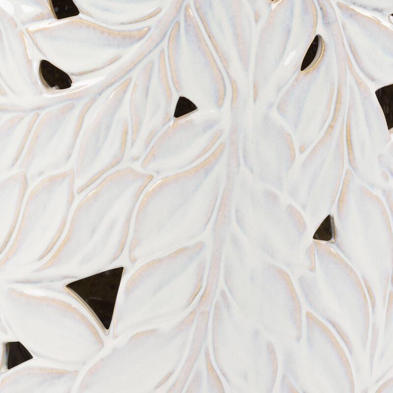 Livabliss Mili Tropical Leaves Outdoor Garden Stool