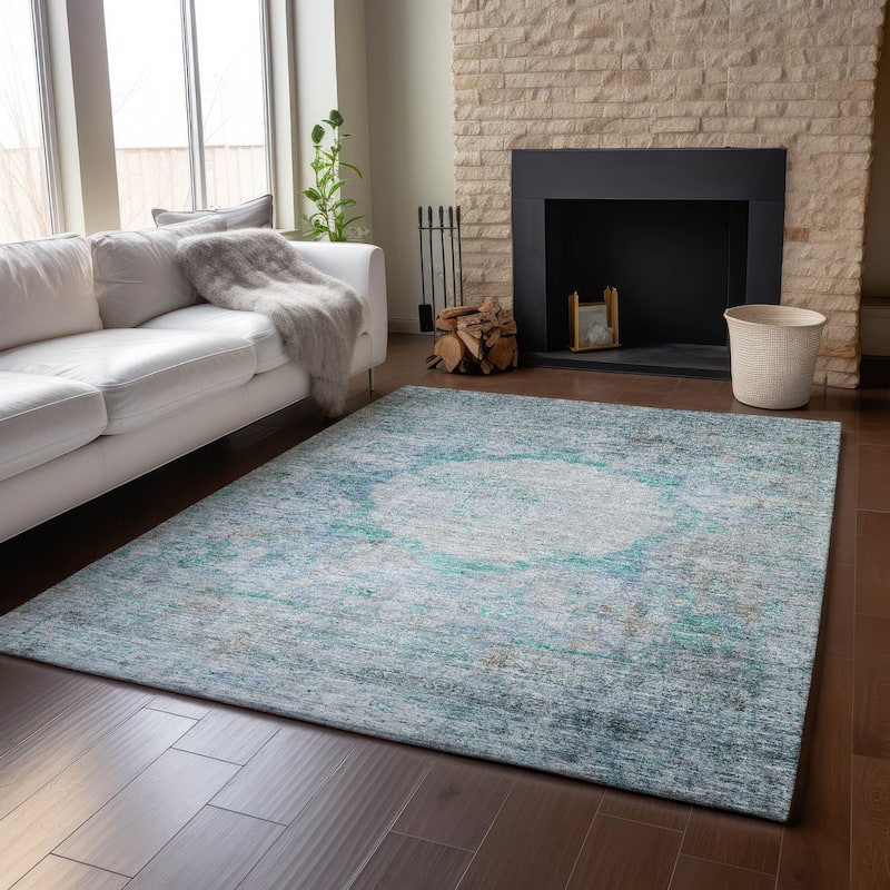 Premium Washable Super Soft Distressed Traditional Mayfield Rug