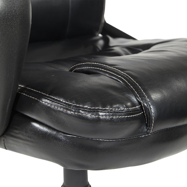 Office Star Faux Leather Managers Chair On Sale Overstock 7986453 Chocolate