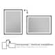 Wall Mounted Back Light Bathroom Framed LED Mirror Anti- Fog With Dimmable Light Touch Sensor And Memory Function