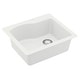 preview thumbnail 56 of 59, Karran Drop-In Quartz Composite 25 in. Single Bowl Kitchen Sink Kit