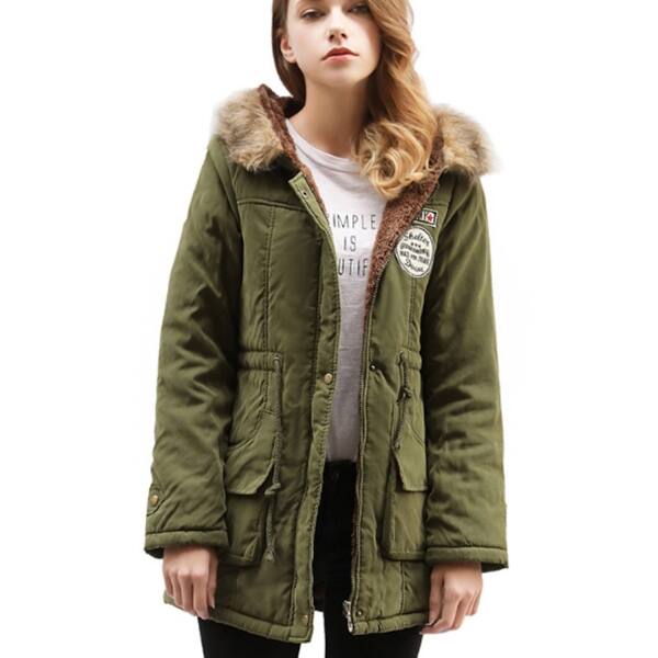 Shop Small To Plus Size Womens Winter Faux Collar Coat Overstock