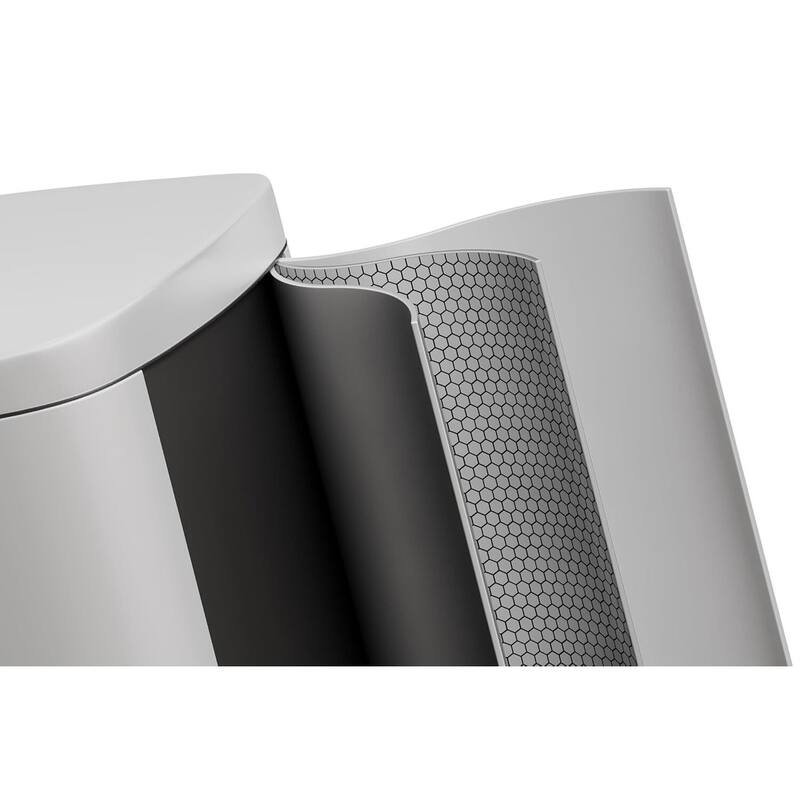 13 Gallon/50 Liter Large Kitchen Trash Can with Lid, Step-On Trash Can with Inner Drum