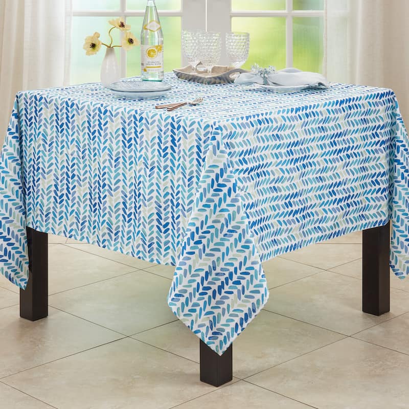 Watercolor Chevron Tablecloth
