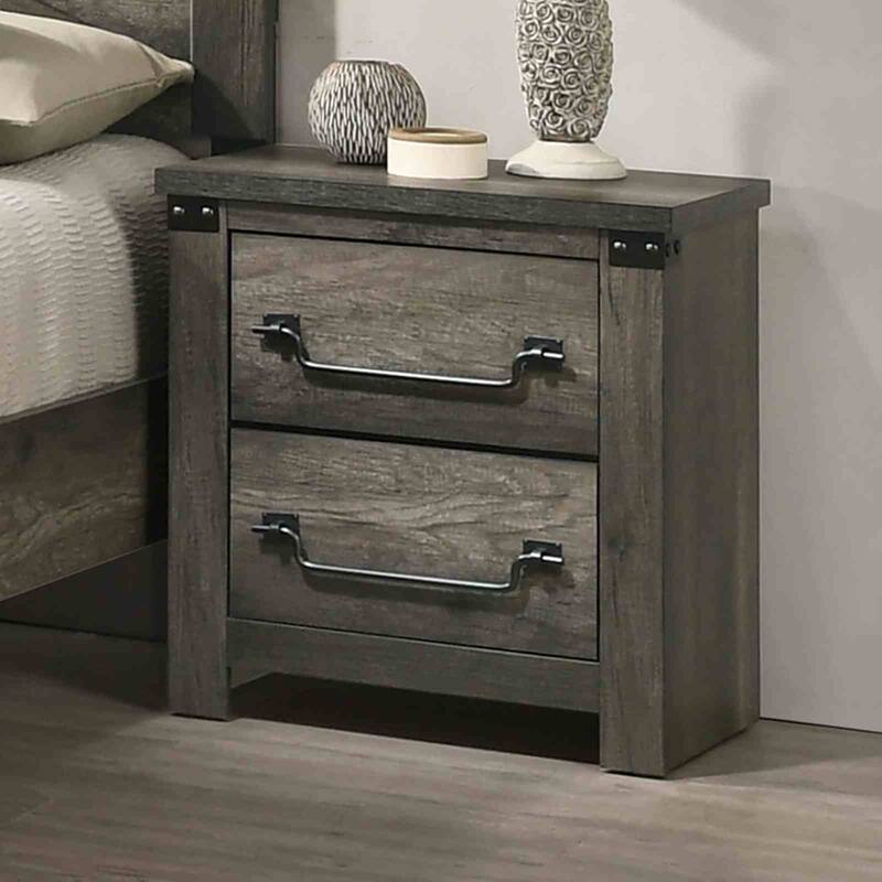Rustic Gray Bedroom Furniture Collection Farmhouse Style