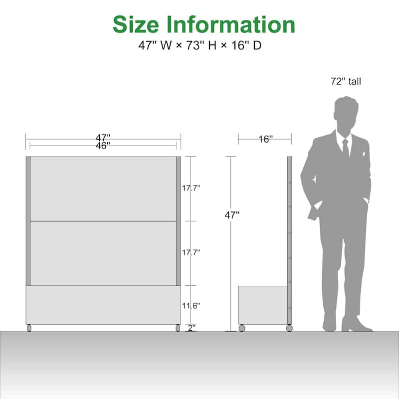 Metal Movable Planter Box with Trellis Privacy Screen Planter Box with Lockable Wheels - 47"x47"