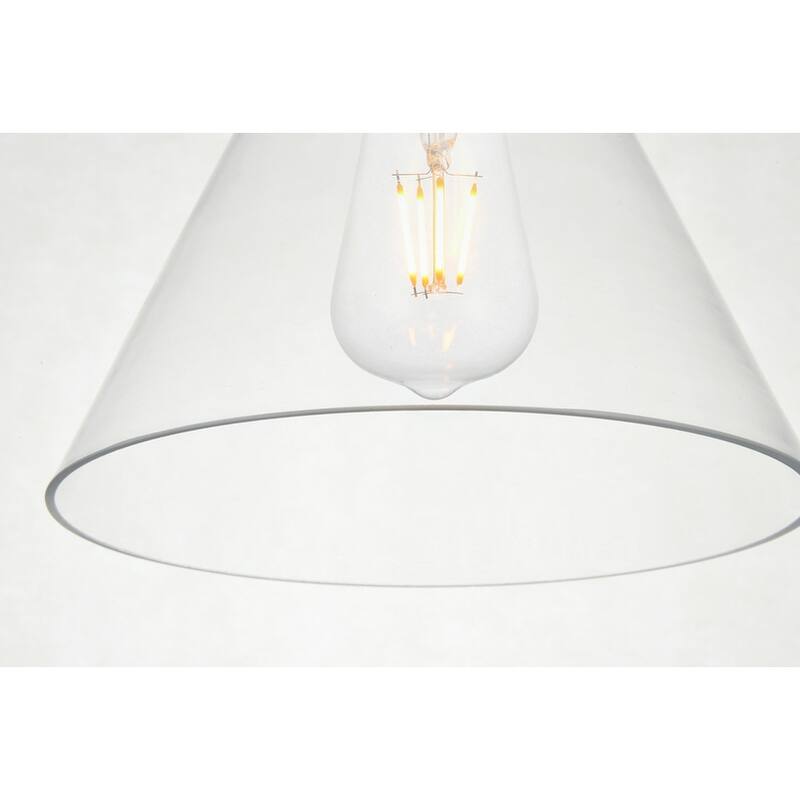 1-Light 8 inch Pendant with Clear Glass