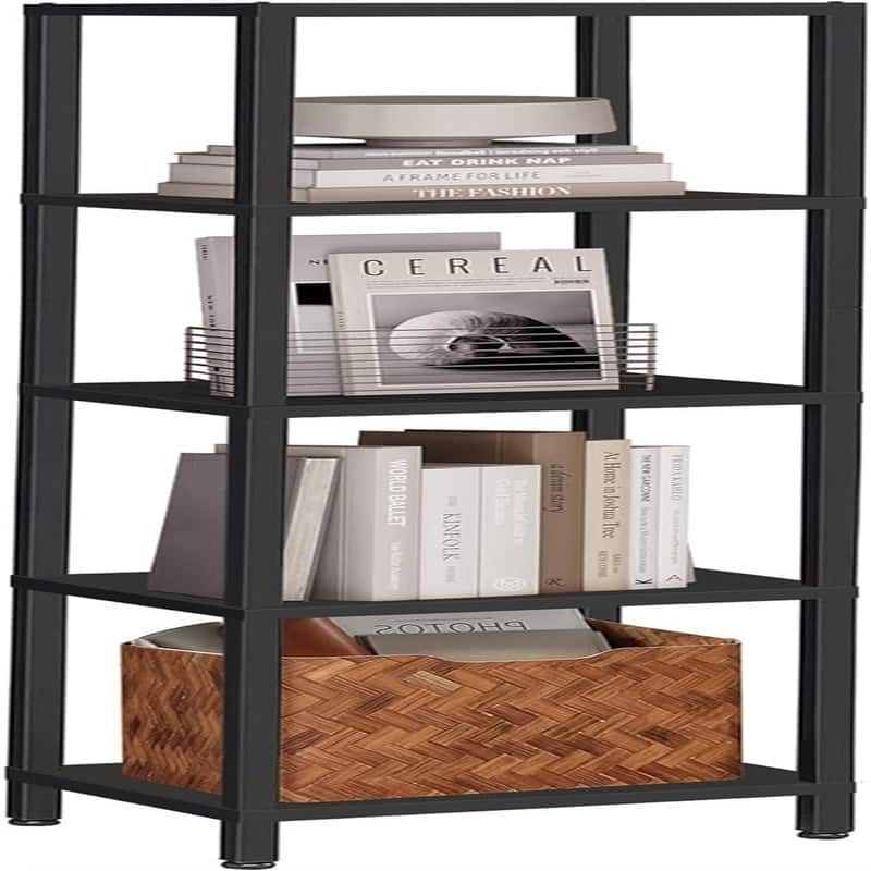 5 Tier Tall Book Shelf - 10.7"D x 15"W x 53.2"H
