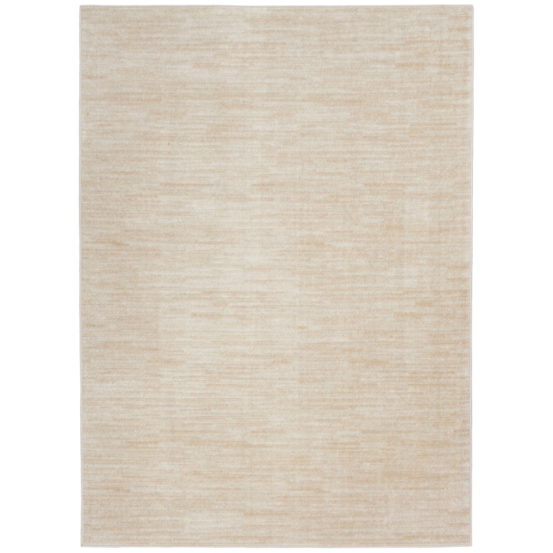 Nourison Modern Solid Indoor/Outdoor Area Rug - 6' x 9' - Ivory/Beige