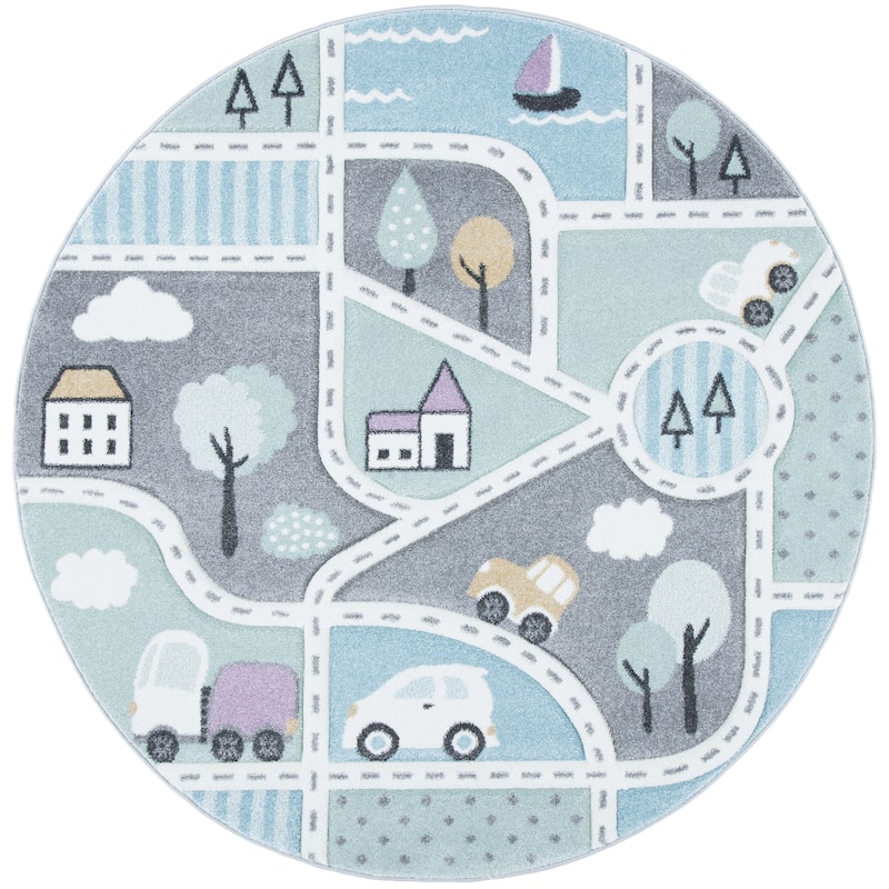 SAFAVIEH Carousel Kids Mihaila Neighborhood Rug