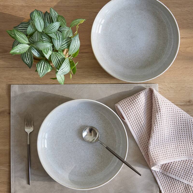 Sango Anderson Black 10" Large Ceramic Serving Bowl (Set of 2), 64.25 oz