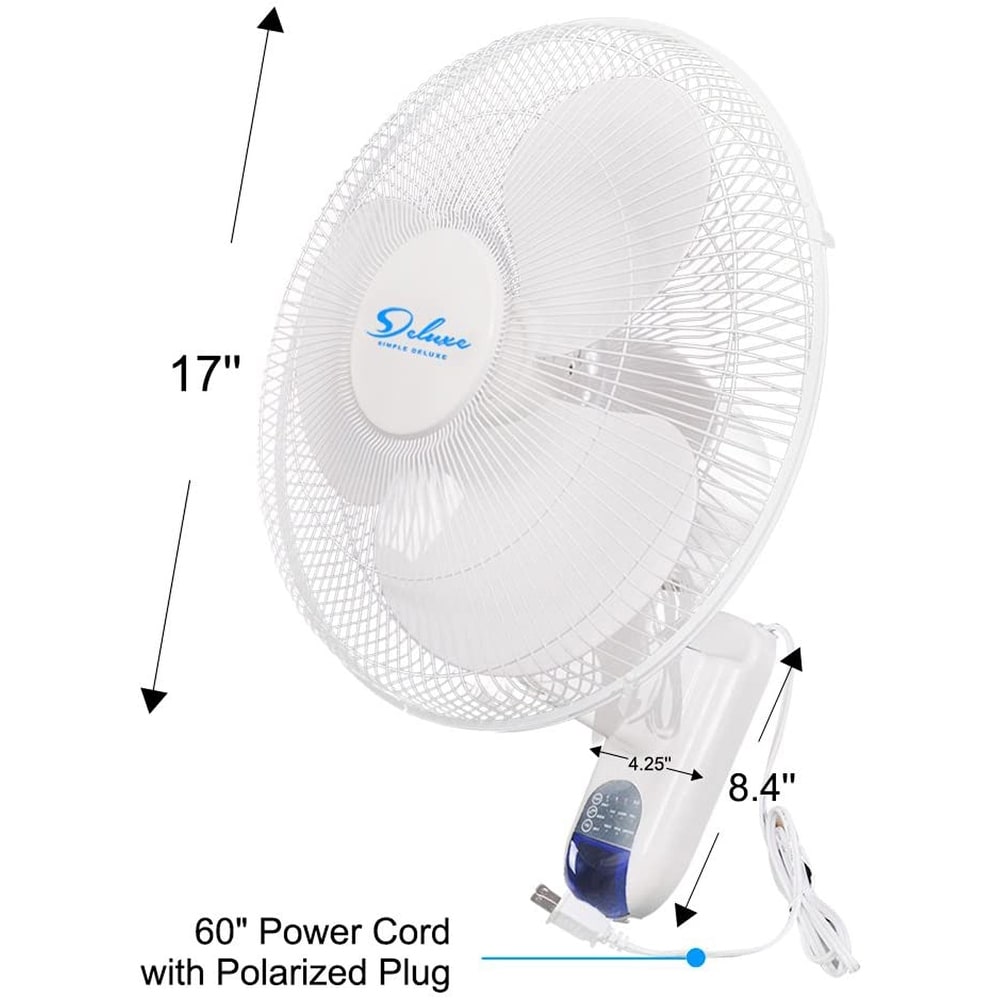 16 in. Indoor Wall Mount Fan with Remote
