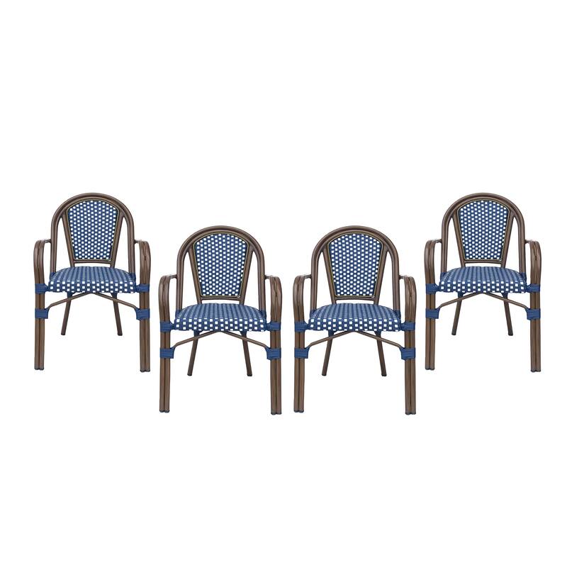 Brianna Outdoor Outdoor Bistro Chairs (Set of 4) by Christopher Knight Home