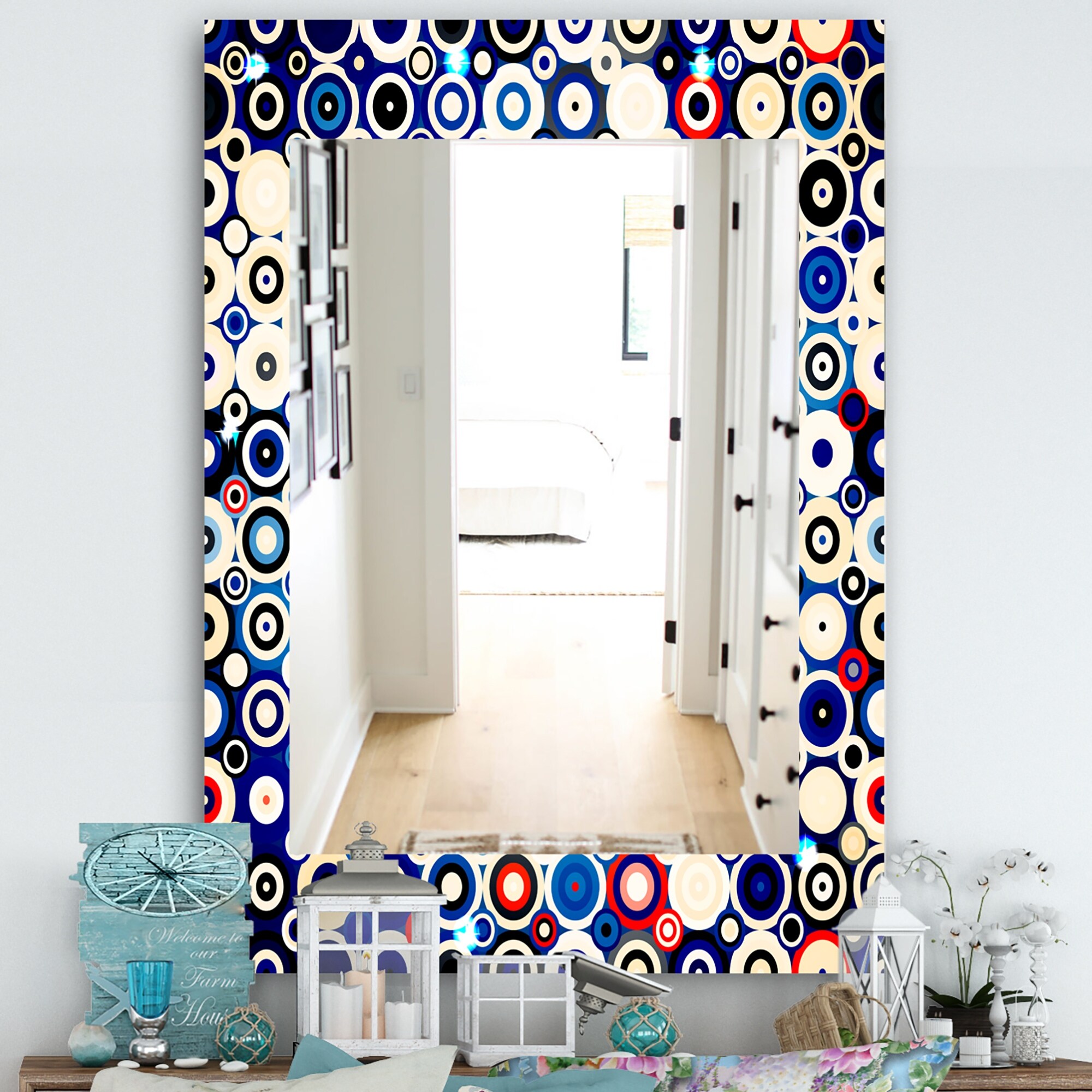 Polka dot discount mirror