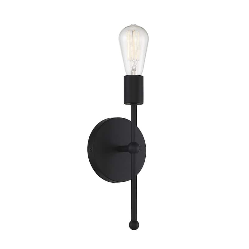 Meridian M90005 12" Tall Wall Sconce - Matte Black
