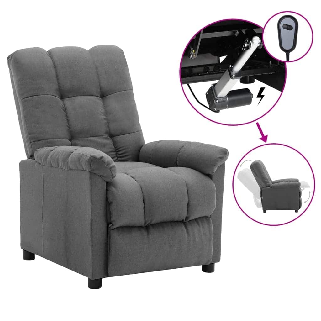 vidaXL Recliner Chair Leisure Cozy Recliner for Home Theater Cinema Fabric - 29.1" x 38.9" x 40.1"