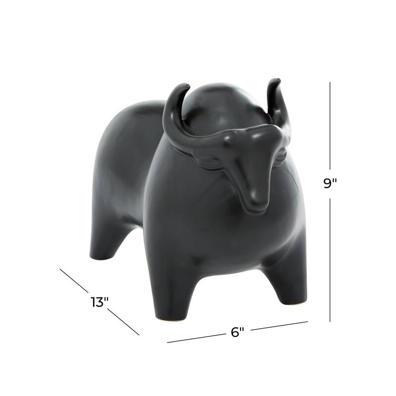 Black Porcelain Handmade Sculpture