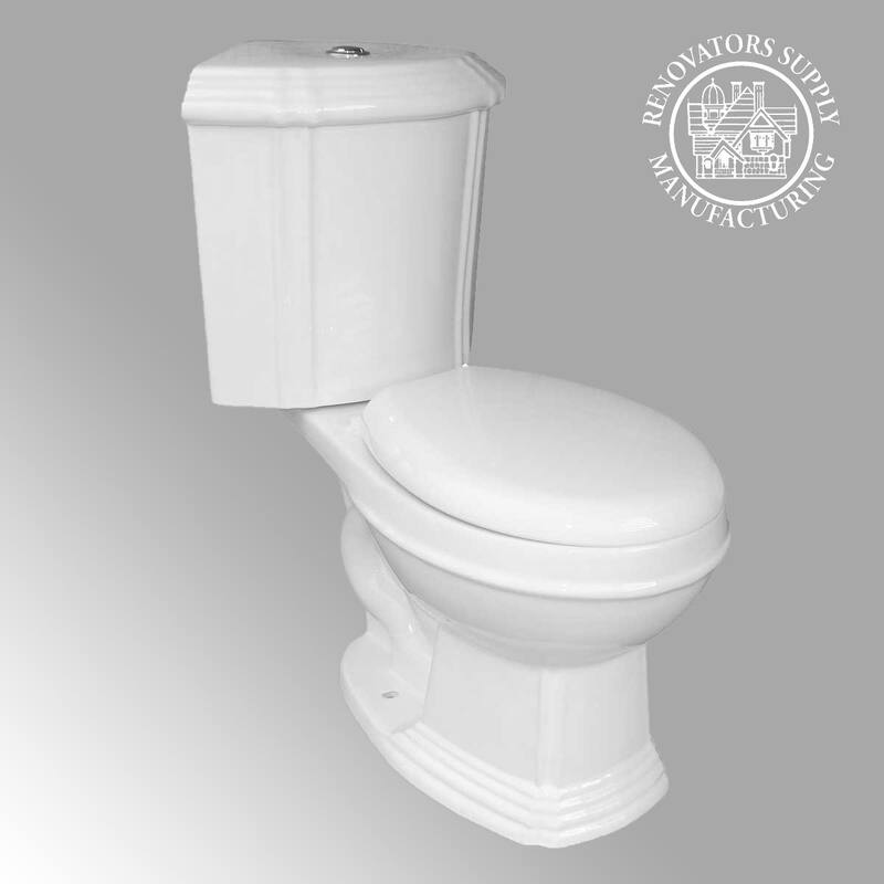 Sheffield White Ceramic Corner 2-Piece Round Toilet Dual Flush with Slow Close Seat