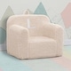 preview thumbnail 4 of 2, Personalized Monogram Cozee Sherpa Chair - Customize with Letter L - Foam Kids Chair for Ages 18 Months and Up