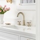 preview thumbnail 15 of 28, 8.2"H Solid Brass Widespread 2-handle Bathroom Sink Faucet