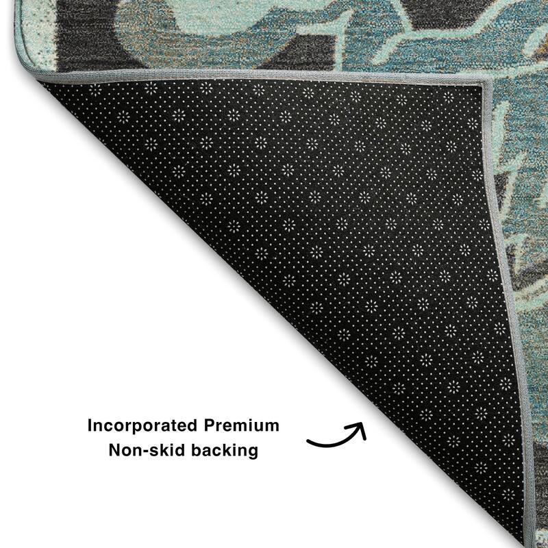 Premium Washable Super Soft Raj Traditional Mayfield Rug