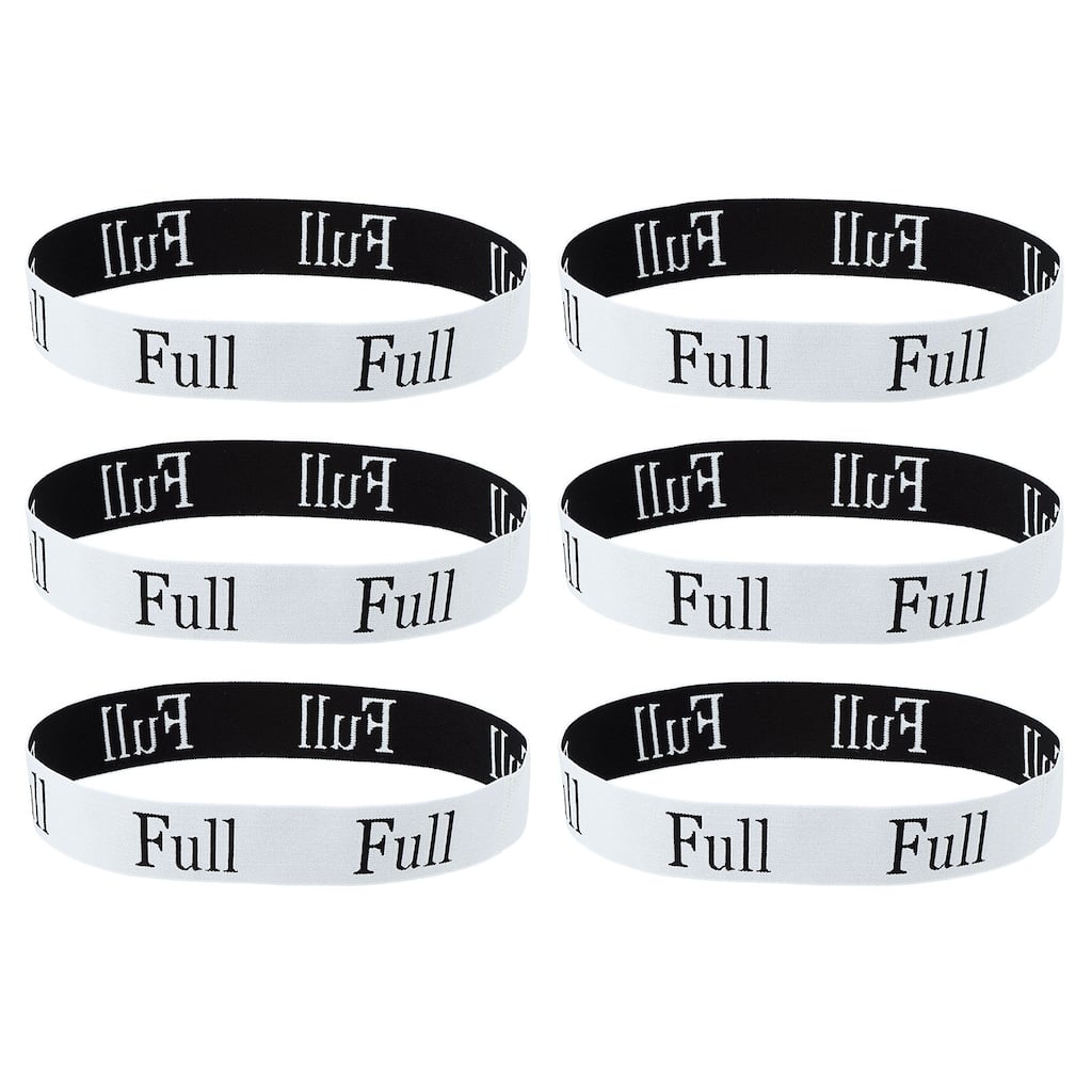 Bed Sheet Organizer Bands 325x40mm Storage Bands, White, FULL - White