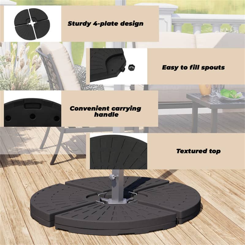 14.3 Lb. Free Standing Patio Umbrella Base