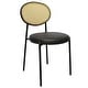 preview thumbnail 44 of 92, Leisuremod Euston Modern Velvet/Leather Dining Chair - Minimalist Wicker Back Accent Chair for Home Living Room & Kitchen