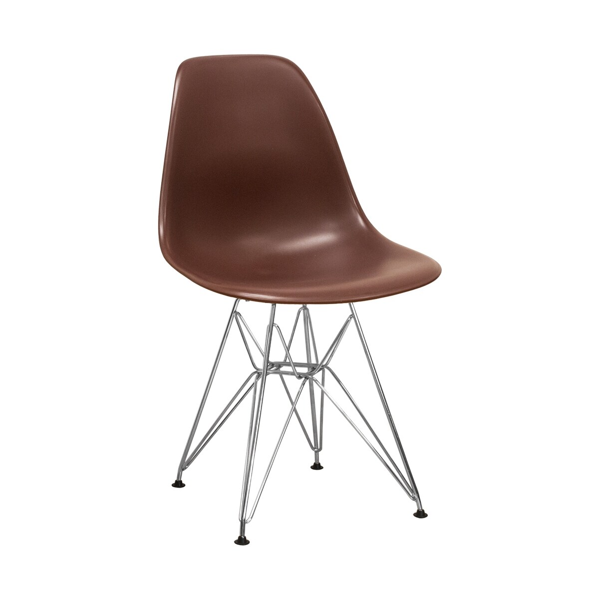 Carson Carrington Silkeborg Mid century Modern Dining Side Chair with Wire Chrome Legs Set of 2 Bed Bath Beyond 20370355