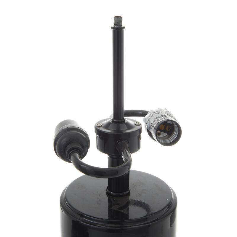 Metal Room Accent Lamp with Dome Shade - Gold & Black - Roche River Decor