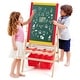 preview thumbnail 14 of 12, Flip-Over Double-Sided Kids Art Easel - 20.5 " x 20 " x 42 " (L x W x H)