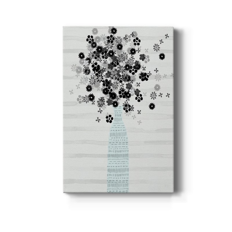 Bouquet of Black & White Premium Gallery Wrapped Canvas - Ready to Hang