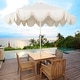 preview thumbnail 130 of 157, 9ft Tassel Patio Umbrella Auto-Tilt, Crank , by JONATHAN Y