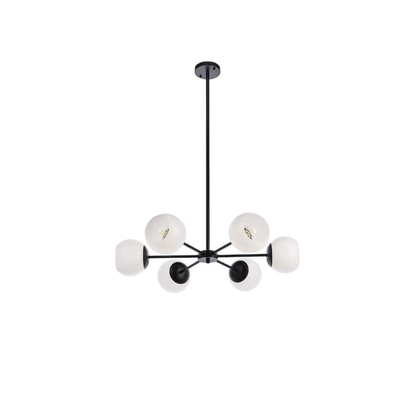 Brooke 30 inch Pendant with White Shade - N/A
