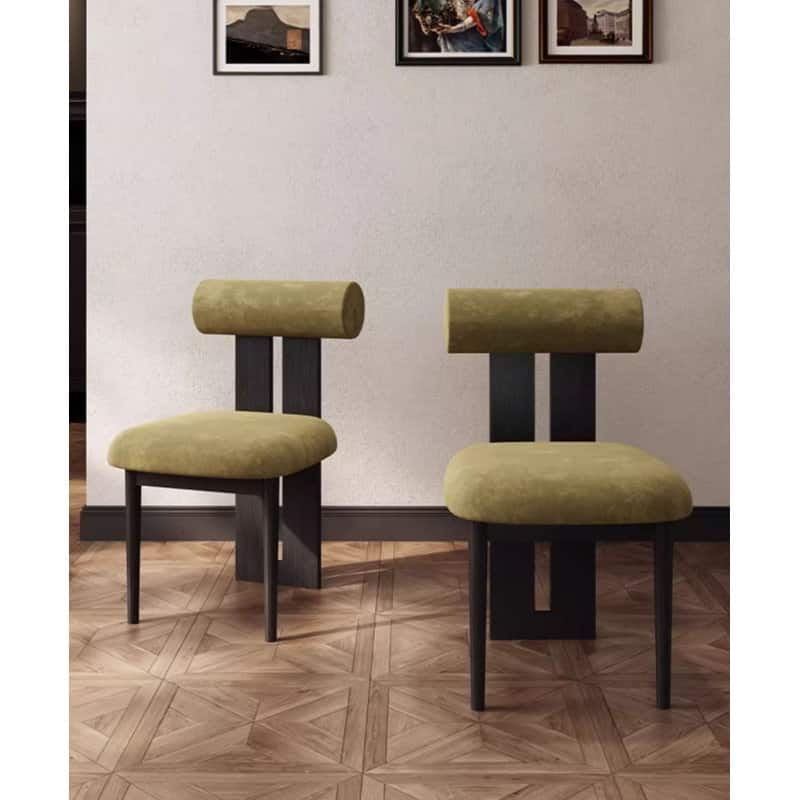 Hippo Sculptural Modern Dining Chair (Set of 2)