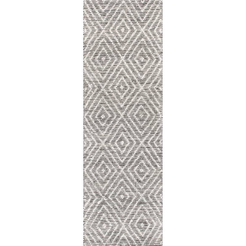 Nuloom Flora Handmade Textured Diamonds Wool Area Rug