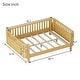 preview thumbnail 5 of 42, Toddler Platform Bed with Fences Headboard Footboard and Removable Side Rails for Kids, Girls and Boys Wooden Daybed