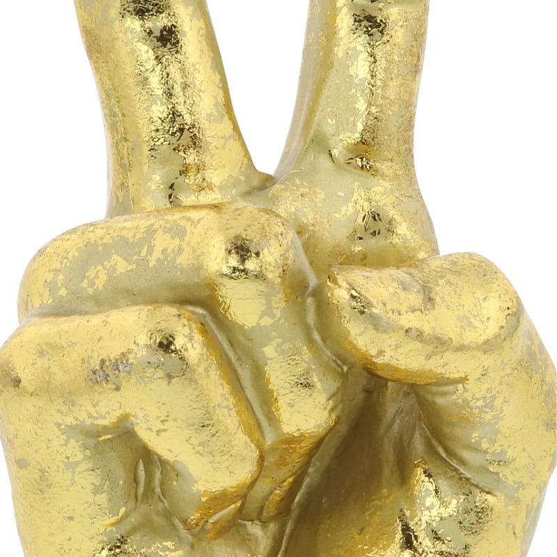 CosmoLiving by Cosmopolitan Gold or Silver Polystone Hands Decorative Sculpture (Set of 3)