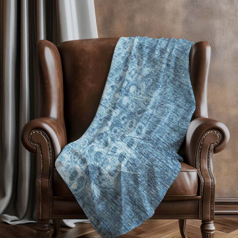 Premium Machine Washable Modern Prints Sherpa Throw Blanket